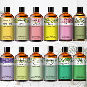 Difusor de aceites esenciales de Rosa natural puro de <span class=keywords><strong>lavanda</strong></span> de 100ML, difusor <span class=keywords><strong>humidificador</strong></span> de vainilla, clavo de olor a menta, árbol de té, Ylang, aceite aromático de limón - Product Image 6