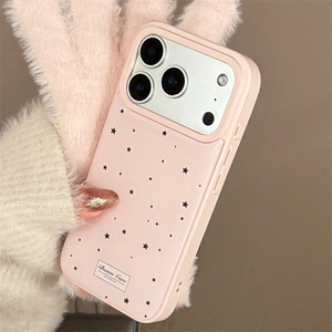 Coque de téléphone en résine liquide, motif étoile noire, style coréen doux, pour iPhone 13 15 16 17 Pro Max - Product Image 3