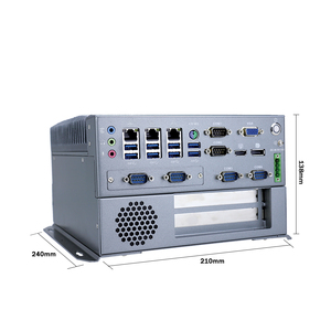 Buena reputación Proveedor 1 * PCIE X16 + 1 * Ranura de expansión PCI minibox Quad <span class=keywords><strong>Core</strong></span> ocho hilos PC industrial - Product Image 1