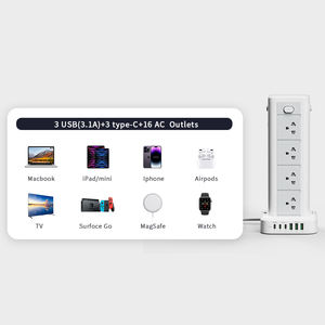 แถบไฟประเทศไทย<span class=keywords><strong>ม</strong></span>ีช่องเสียบ3ช่องแบบ3ช่องชนิด C ตัวขยายหลายตัวป้องกันการโอเวอร์โหลดสำหรับใช้ในอุตสาหกรรมขายดี - Product Image 6