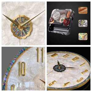 นาฬิกาแขวนผนังเหล็กโบราณสไตล์หรูหรา หน้าปัดเดียว เข็มหนา แผ่นหนา ระบบควอตซ์ สำหรับห้องนั่งเล่น - Product Image 3