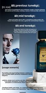 <span class=keywords><strong>Perfume</strong></span> Masculino de Alta Gama, Aroma Amaderado: Violeta, Papiro, Cuero, Sándalo, Cedro, Cardamomo - Product Image 6