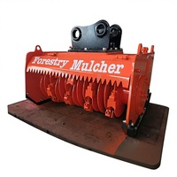 Broyeur forestier SLN à rotor renforcé, attache hydraulique pour excavatrice 5-6 tonnes, entretien des zones rivaliennes, croissance secondaire