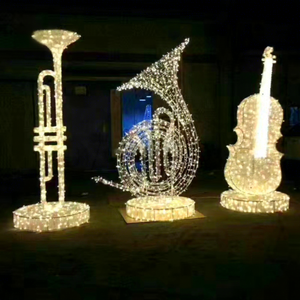 Outdoor Musical Instrument Motif <b>Lighting</b> LED Christmas Decoration for Street Garden Landscape Project - Product Image 1