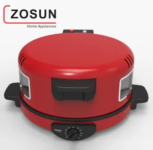 ZOSUN ZS-302BHD 30 CM קוטר כפול Windows גבוהה באיכות נירוסטה חום סליל חשמלי ערבית לחם יצרנית עם ידית פנל