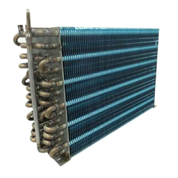 Disesuaikan 5/8 "kulkas tembaga tabung Fin Coil Condenser Evaporator untuk Freezer lemari es Showcase