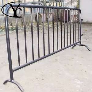 YC High Securitycrowd Clôture en acier soudé temporaire Poteaux de barrière de file d'attente en métal professionnel Clôture de contrôle des foules économique - Product Image 5