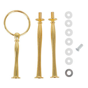 Bandejas de Frutas Decorativas de Aleación de Zinc Estilo Art Deco para el Hogar, Suministros para Comedor Navideño, Soportes para Bandejas y Cuerdas para Bandejas de Pastel - Product Image 1