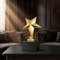 Trophée sportif en cristal décoratif de haute qualité, gravé au laser, avec base noire, marque HDW, 7*15cm, boîte cadeau pour événement de marque