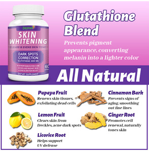 Cápsulas Blanqueadoras de Piel WinsTown Glutathione 2000mg, Anti Hiperpigmentación, Eliminan Manchas Oscuras, Suplemento Dietético para Aclarar la Piel - Product Image 4