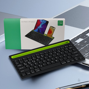 <span class=keywords><strong>Tastiera</strong></span> Wireless Ricaricabile Silenziosa a Doppio Canale BT con Meccanismo a Forbice <span class=keywords><strong>per</strong></span> Telefoni Cellulari e Tablet, Uso Ufficio - Product Image 1