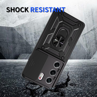 Coque de Téléphone Antichoc Blindée avec Cache Coulissant de Confidentialité pour Infinix Note 50 Pro Plus Note50 4G 50X Note 40 Pro 30 Smart 10 Plus Pop 10
