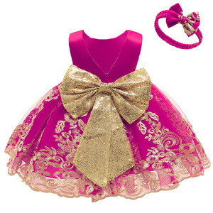 Vendita calda estate senza maniche pigiama abito per ragazze Design principessa con fiocco di paillettes in pizzo ricamato maglia - Product Image 4
