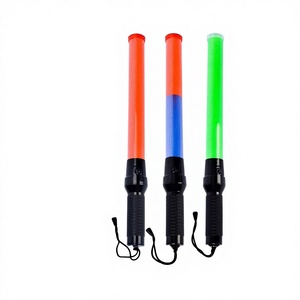 Bâton de signalisation réfléchissant rechargeable pour la sécurité routière, bâton de patrouille d'avertissement, 54 cm, bâton lumineux portatif pour concert, clignotant - Product Image 1