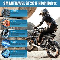 Vélo électrique SMARTRAVEL avec moteur sans balais 1200W, batterie lithium amovible 48V 20Ah, 45 km/h, 6 vitesses, cadre en aluminium, vélo de montagne électrique