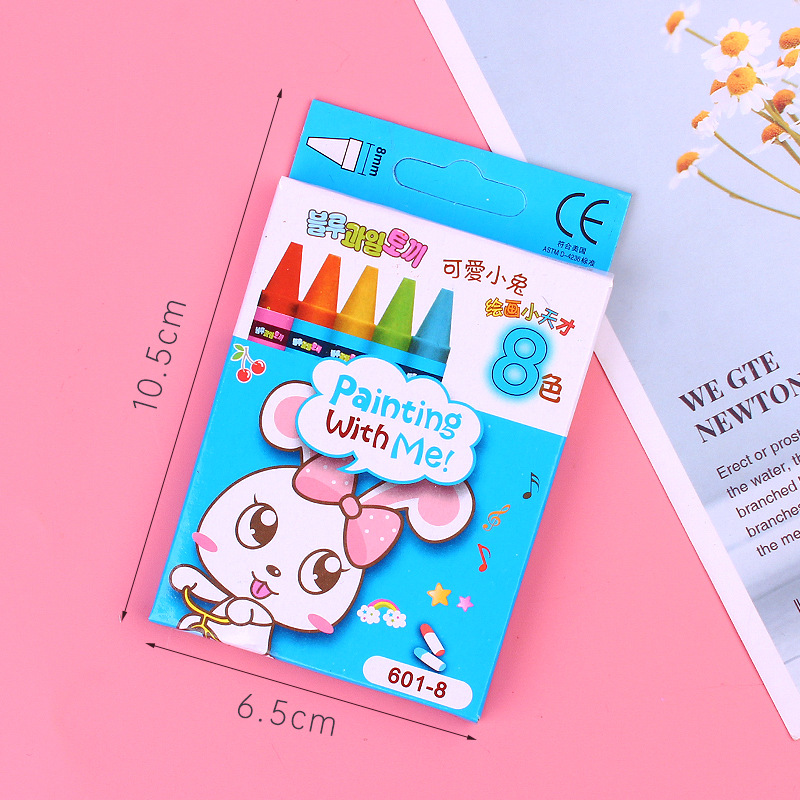 8 color Crayon blue