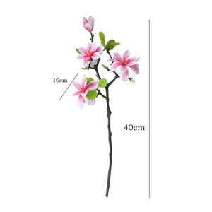 Nouveau Chinoiserie Simulé Main-Sensation Magnolia Fleur <span class=keywords><strong>Zen</strong></span> Rétro Maison Hôtel <span class=keywords><strong>Jardin</strong></span> Aménagement Paysager Floral pour la Saint-Valentin - Product Image 5