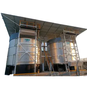 Réservoir de fermenteur en acier inoxydable personnalisé réservoir de compost pour engrais organique automatique machine à engrais organique pour bouse de vache à la ferme