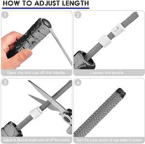 Personnalisation ZJFIT logo personnalisé de haute qualité poignée professionnelle en aluminium entraînement de fitness <span class=keywords><strong>corde</strong></span> à <span class=keywords><strong>sauter</strong></span> réglable - Product Image 6