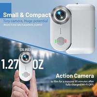Caméra d'action 4K Mini POV Caméra corporelle portable Enregistreur vidéo portable étanche Écran tactile 1.6 pouces Pouce Sport DV Caméra pour animaux de compagnie