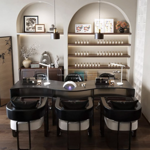 <span class=keywords><strong>Table</strong></span> de <span class=keywords><strong>manucure</strong></span> élégante chic bon marché tiroir grande capacité usine directe bois beauté ongles bureau - Product Image 3