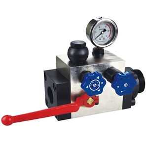 AQF-L32H3-A บอลวาล์วไฮดรอลิกอะคูมูเลเตอร์ 31.5 MPa วาล์วเติมไนโตรเจนพร้อมเกจวัด - Product Image 2