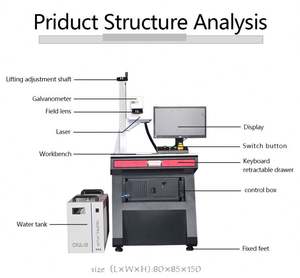 Nouvelle machine de gravure laser UV 3W/5W/10W refroidie par eau, facile à utiliser, prend en charge DXF/PLT/BMP/AI, modèle de table pour plastique et métal - Product Image 4