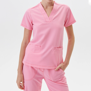 Uniformes Médicos de Secado Rápido Personalizados Bestex, Uniformes Quirúrgicos Elásticos de Manga Corta para Mujer - Product Image 2