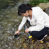 Bouteille filtrante à eau portable pour l'extérieur, sans BPA, logo personnalisé OEM, membrane UF à pression, purificateur à double paroi pour le trekking et les voyages