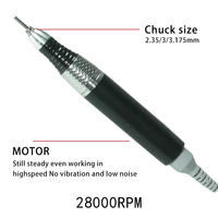Meilleure pièce à main de manucure professionnelle de petite taille 85W, haute puissance, silencieuse, sans vibrations, avec moteur sans balais, pour salon professionnel
