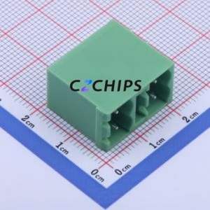 KF2EDGKRCH-5.0-2*2P Plug-in Terminal Block Bent Lead Through Hole,P=5mm Connector Board-to-Board / Socket Closed 2x2P 5mm Green - Product Image 2