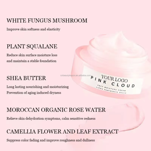 Qualité OEM Bio Vegan Hydratant Anti Rides Rose Nuage Doux Crème Visage Pour Les Femmes - Product Image 6