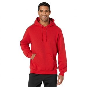 Nouveaux sweats à capuche pour hommes avec logo personnalisé, épais, unis, en molleton 100% coton, à prix avantageux. - Product Image 1