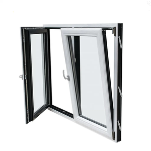 Ventanas y <span class=keywords><strong>puertas</strong></span> giratorias inclinables de aleación de doble acristalamiento de ventana abatible simple de vidrio de aluminio - Product Image 3