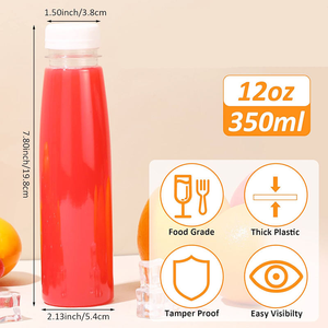16oz 500ml Food Grade Pet Plastic Water Bottles Beverage Fruit Juice <b>Milk</b> Tea Bottles With Cap - Product Image 6