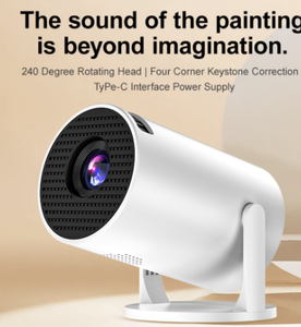 Smart Android HD <b>Mini</b> Portable LCD Projector M5 Built-in <b>Speakers</b> Rechargeable Battery-Home Theater Mobile Phone Synchronizable - Product Image 6