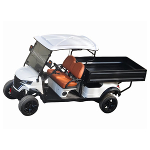 Voiturette de <span class=keywords><strong>golf</strong></span> électrique haut de gamme avec benne de chargement et remorque - Product Image 1