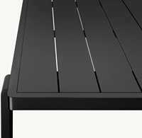 Ensemble de meubles de salle à manger en métal pour l'extérieur, table et chaises imperméables pour l'utilisation dans le jardin