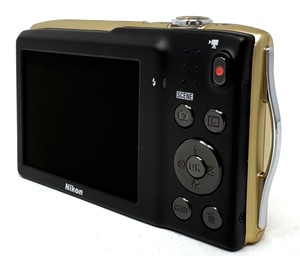 used <b>camera</b> COOLPIX S3300 16 Digital <b>Camera</b> with 6X NIKKOR Glass Lens and 2.7-inch LCD (Gold) - Product Image 6