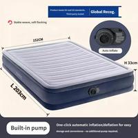 Matelas Gonflable Dura Beam Elevated Fiber Tech avec Pompe Intégrée, Tête de Lit Ultra Confortable, Sac de Transport Portable pour Camping, Taille Queen