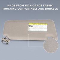 Gauche Côté Conducteur Beige Pare-Soleil pour 2006 2007 2008 2009 2010 2011 pour Toyota Camry sans Toit Ouvrant