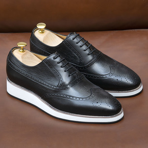 Nouvelle Arrivée Chaussures Homme en Cuir Véritable Faites à la Main Qualité Premium Habillées Décontractées Printemps à Lacets Sport Vente en Gros Usine Chine - Product Image 4