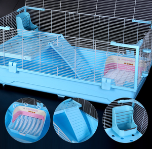 Jaula para Mascotas, Hámster, Villa Extra Grande <span class=keywords><strong>de</strong></span> 100 cm, Base <span class=keywords><strong>de</strong></span> Acrílico Transparente <span class=keywords><strong>de</strong></span> Un Metro, Decoración para Hámsteres Dorados y Cobayas Holandesas - Product Image 2