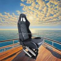 Chaise de capitaine en cuir de sièges de bateau marin à suspension réglable résistante aux UV