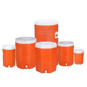 Orange Wine <b>Cooler</b> <b>Ice</b> <b>Cooler</b> <b>Box</b> with Thermal Insulation 28L Outdoor Use Beverage Jug - Product Image 2