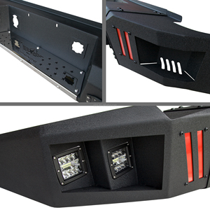 Nuevo Parachoques Delantero con Cabrestante y Parachoques Trasero con Escalón para Chevy Silverado 1500 (2007-2013), <span class=keywords><strong>Combo</strong></span> de Parachoques para Camioneta en Negro Texturizado - Product Image 6