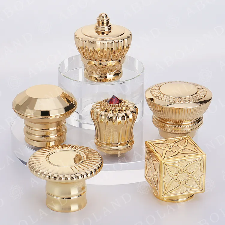 Luxe Groothandel Glazen Parfumflesje Cap Fabricage Accepteren Custom Zamac Parfum Cap