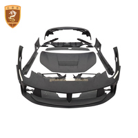 Kit carrosserie aérodynamique en fibre de carbone PD Design pour Ferrari 458 avec pare-chocs avant, jupes latérales, pare-chocs arrière et aérations