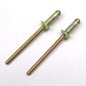 DIN tiêu chuẩn phẳng đầu sắt rắn đinh tán thép nhôm mù đinh tán với kết thúc mở các loại Pop kết thúc mở các loại mạ kỹ thuật - Product Image 1