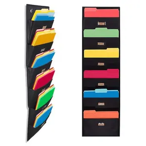 6 Tier Wall Mount File Organizer Hanging For Organize Your Assignments Files Scrapbook Papers
